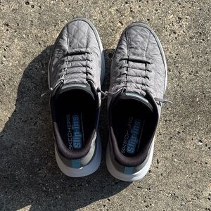 Skechers Men's Quilted Gray Sneakers